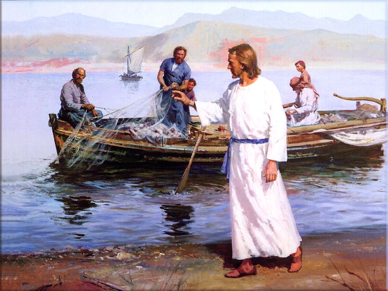 Hình ảnh Chúa Giêsu và những người đánh cá