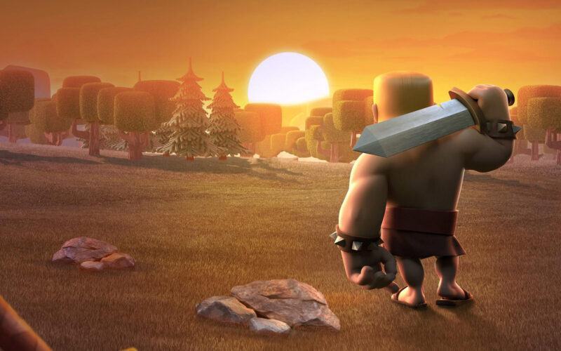 Hình ảnh Clash of Clans ngắm hoàng hôn