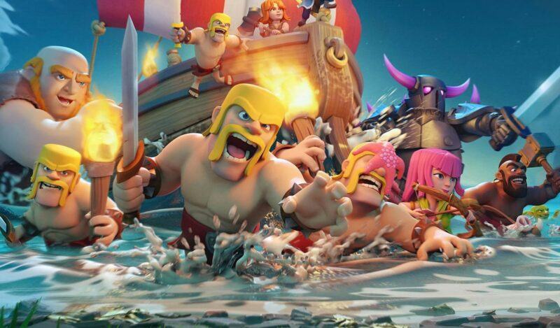 Hình ảnh Clash of Clans trên sông