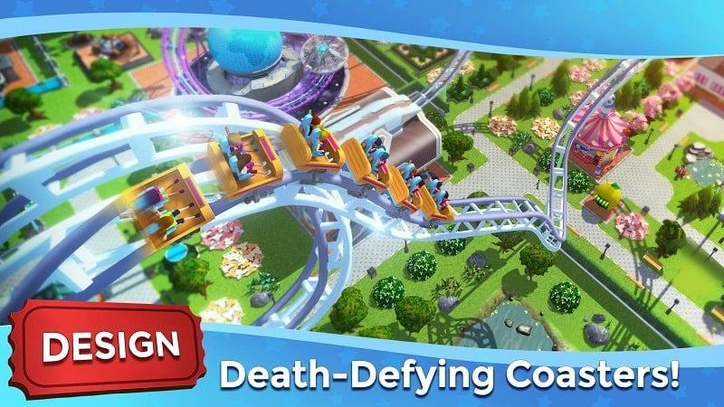 Tàu lượn siêu tốc Tycoon Touch mod apk