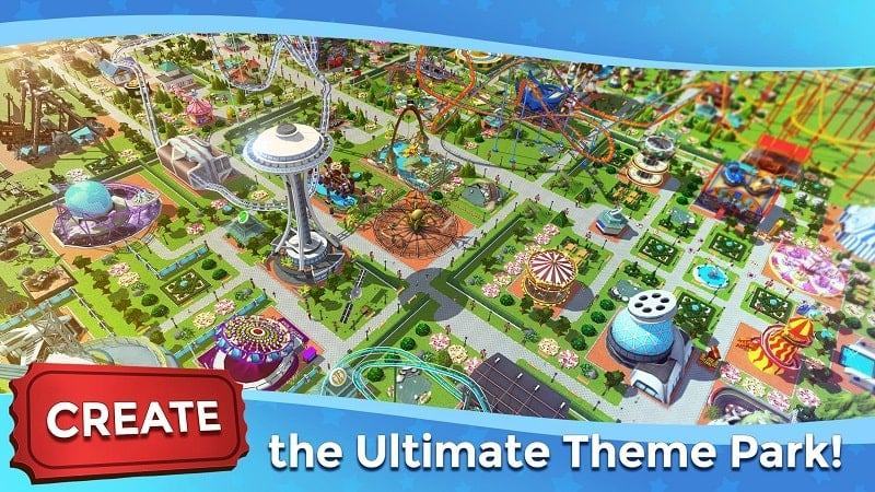 Tàu lượn siêu tốc Tycoon Touch mod