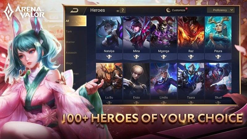 Tải xuống bản mod Arena of Valor