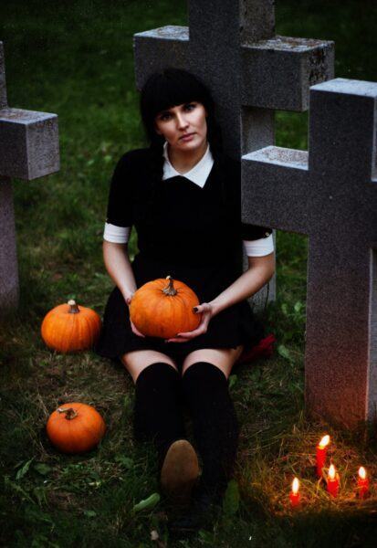 Hình ảnh halloween dễ thương, dễ thương, đẹp ở nghĩa trang