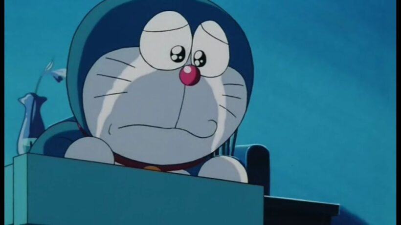 Hình ảnh hoạt hình Doraemon buồn