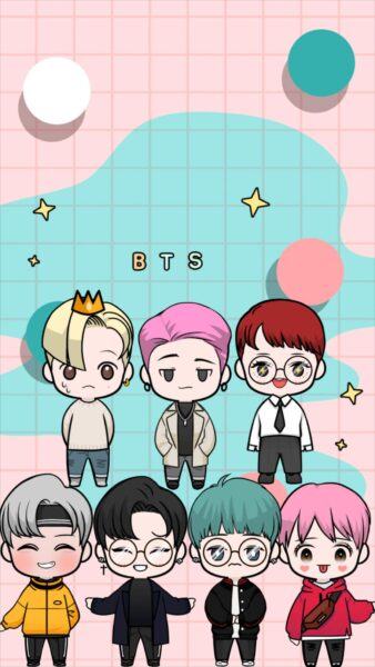 Hình ảnh chibi Bts đẹp và dễ thương