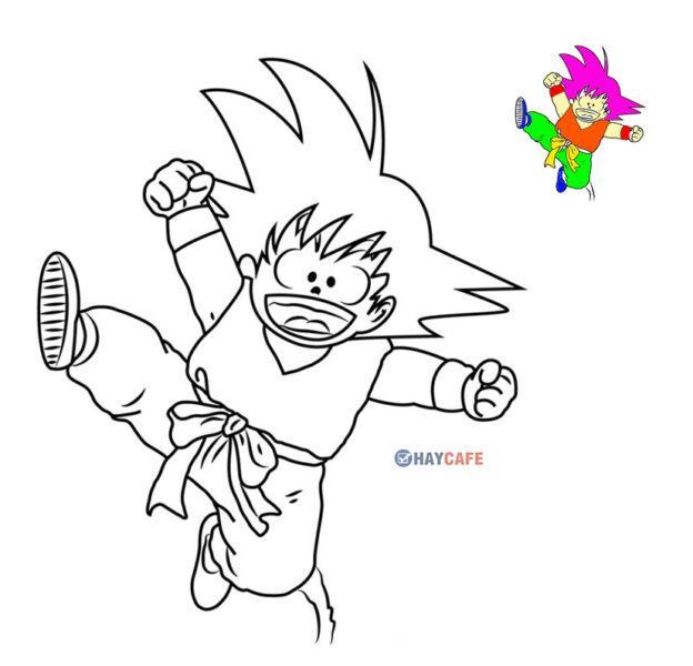 Hướng Dẫn Cách Vẽ Goku Lúc Nhỏ Dễ Thương, Đáng Yêu