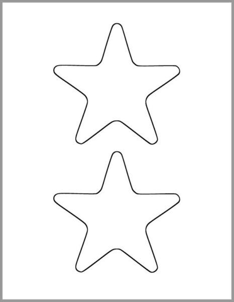 Vẽ ngôi sao đen trắng cho bé tập tô màu (3)