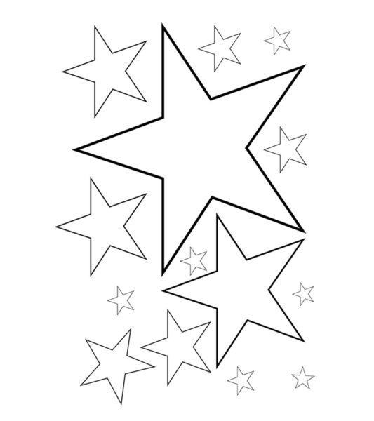 Tranh tô màu ngôi sao cho bé tập tô màu (5)