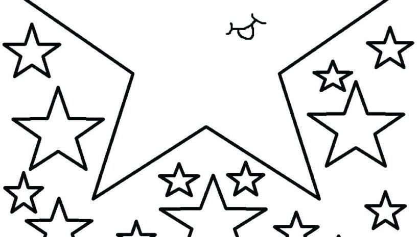 Tranh tô màu ngôi sao cho bé tập tô màu (2)
