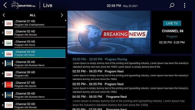 IPTV Smarters Pro apk miễn phí