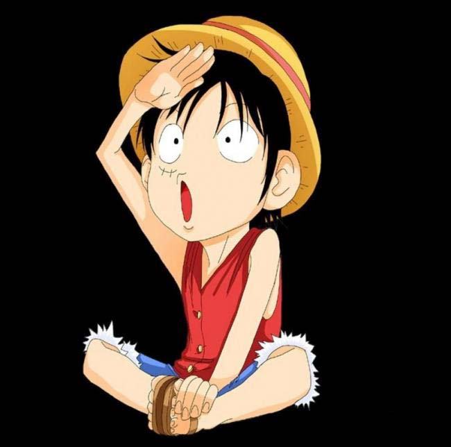 Hình ảnh hài hước của luffy