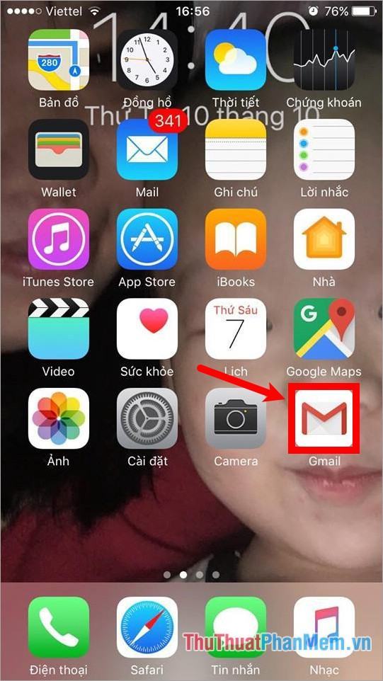 Mở ứng dụng Gmail trên điện thoại của bạn