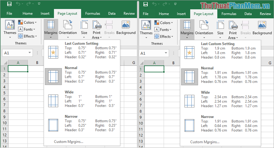 Excel của bạn sẽ được chuyển đổi thành Centimet