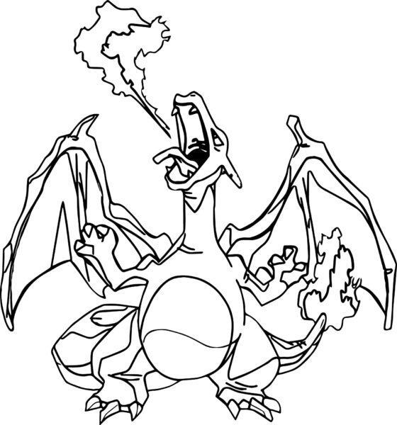 Tranh tô màu Charizard Tranh tô màu Pokemon Charizard 29603 Stunning Charzard 3 Futurama