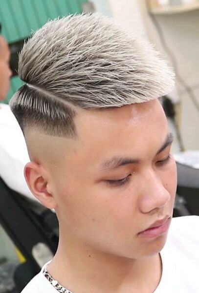 Kiểu tóc mohican rẽ ngôi 7 3 ấn tượng