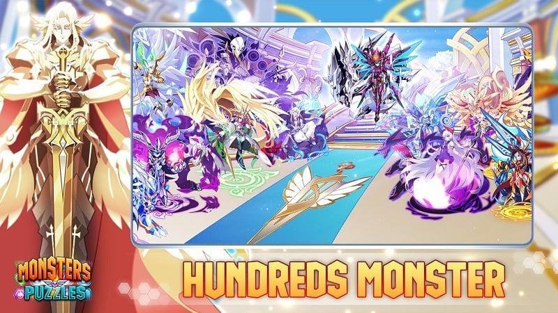 Monsters Puzzles Battle of God mod android