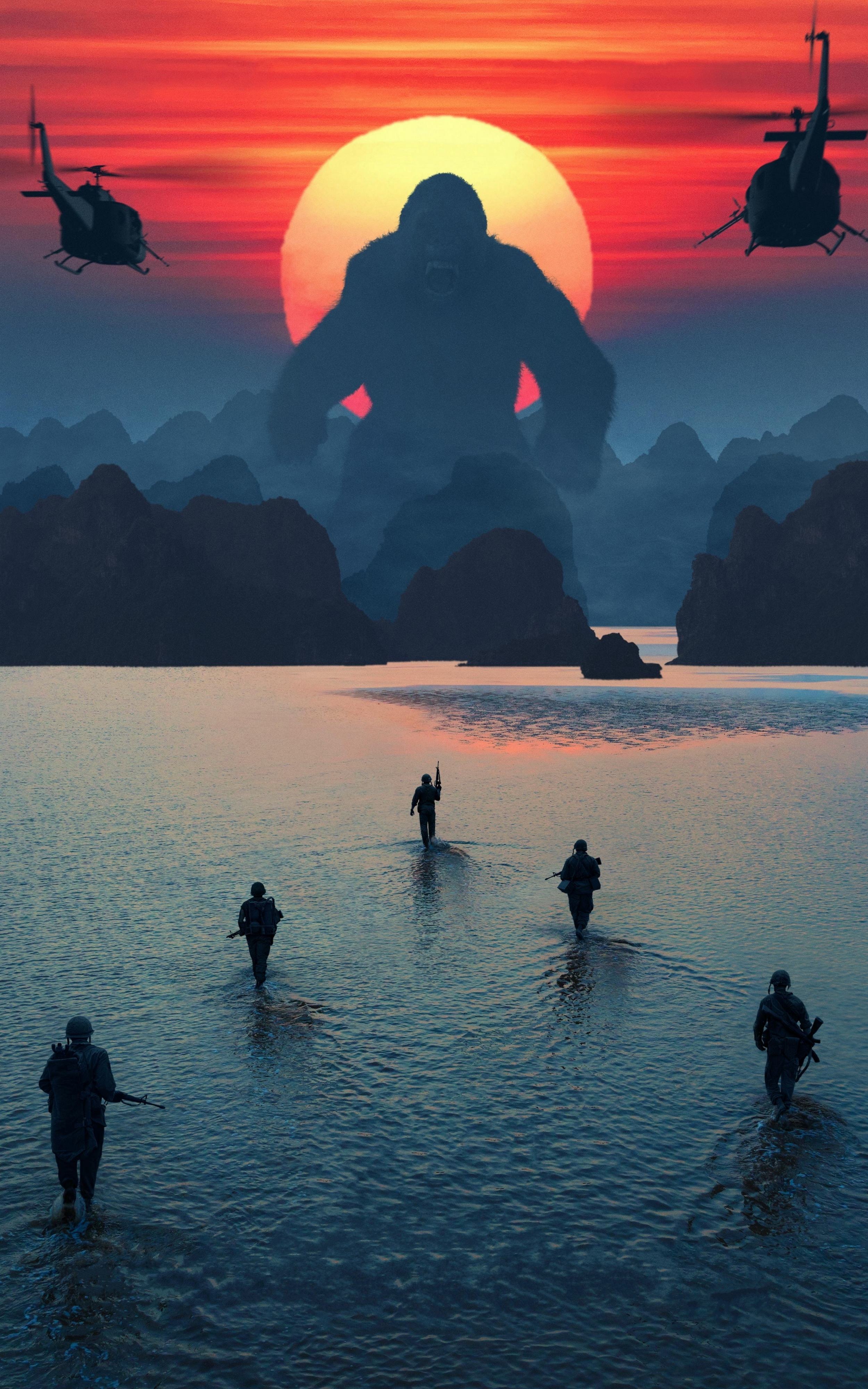 Hình nền đảo đầu lâu cho điện thoại chất lượng 4k - Skull Island