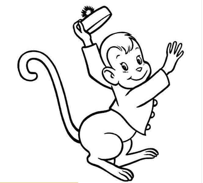 vẽ con khỉ