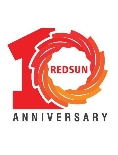 Mẫu Logo kỷ niệm 10 năm Redsun đẹp
