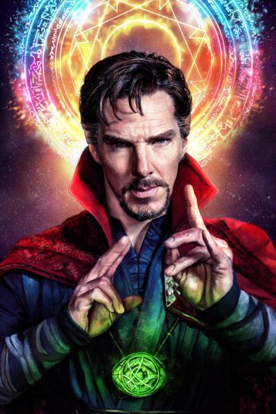 hình ảnh Doctor Strange thi triển vòng tròn ma thuật