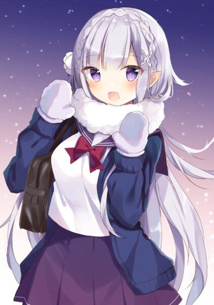 Hình ảnh anime mùa đông siêu dễ thương