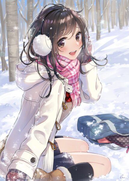 Hình ảnh anime mùa đông, dễ thương, tâm trạng đẹp nhất