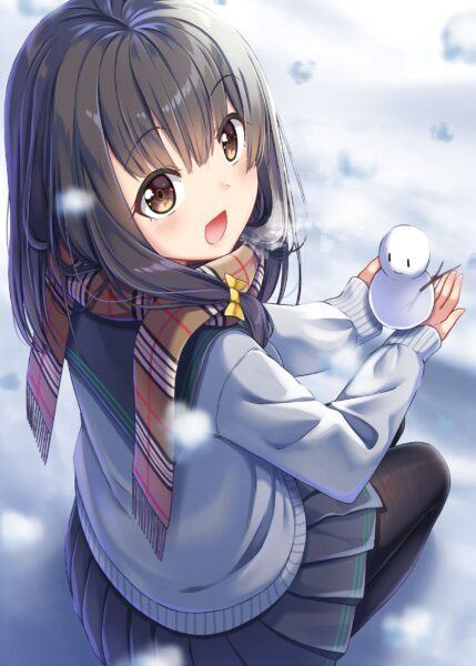 Hình ảnh anime mùa đông dễ thương