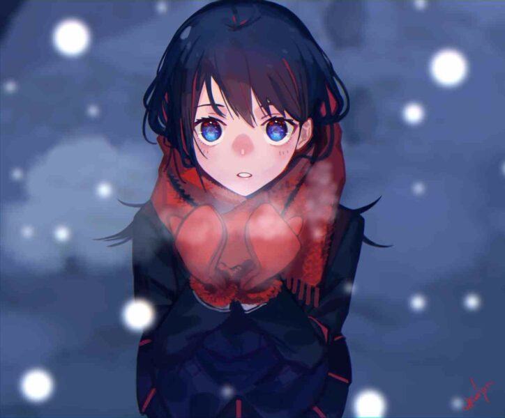 Hình ảnh anime mùa đông đầy tuyết