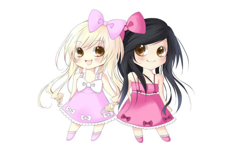 Ảnh chibi bạn thân dễ thương