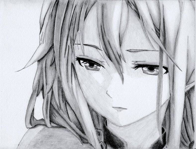 Vẽ anime nữ buồn bằng nhưng cực đẹp