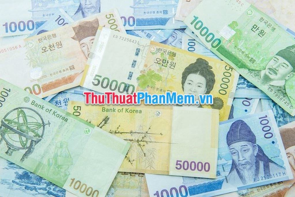 1000 won bằng bao nhiêu tiền Việt Nam?