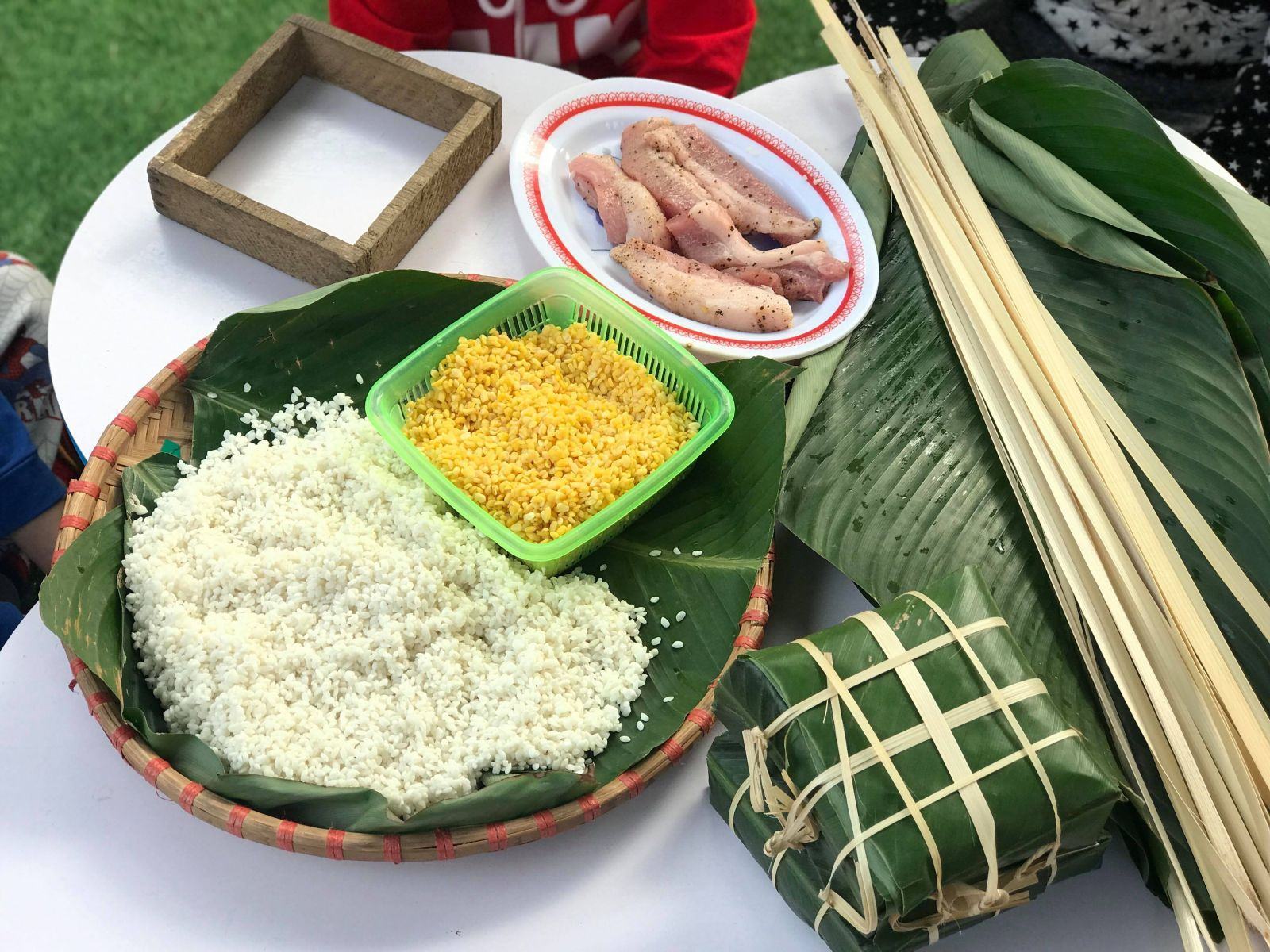 Hình ảnh bánh chưng, bánh tét