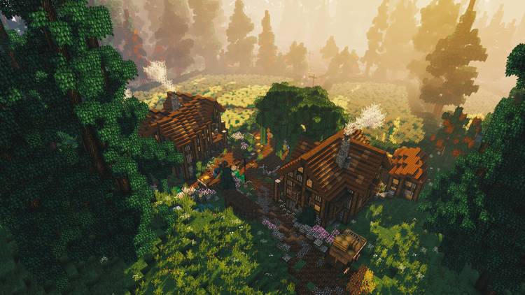 Hình nền Minecraft 8K cực sắc nét