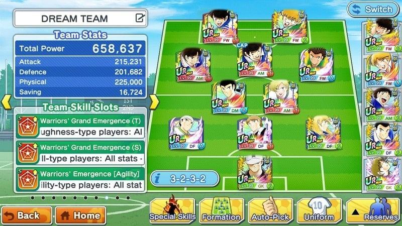 Bản mod Captain Tsubasa Dream Team miễn phí