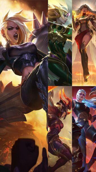 Hình ảnh pentakill của các nữ tướng