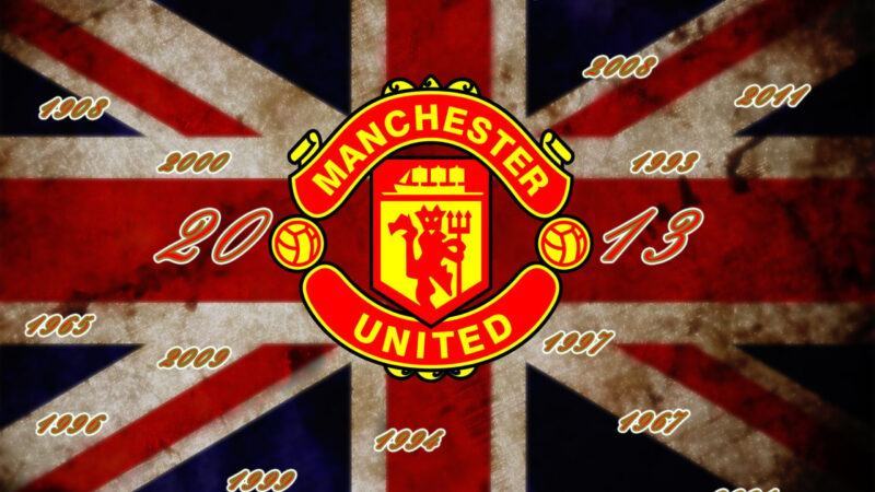 Hình nền Manchester United và cờ Anh