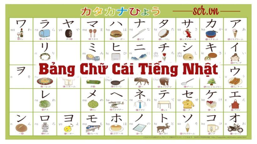 bảng chữ cái tiếng Nhật