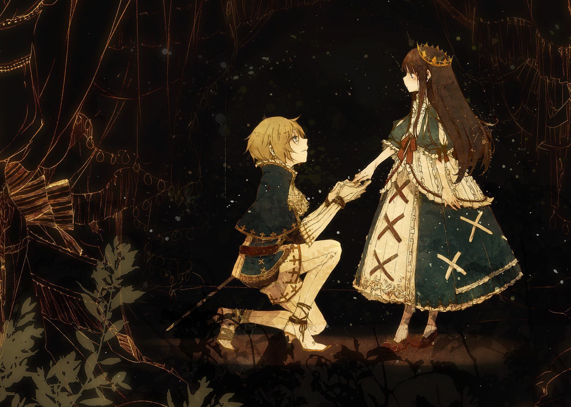 Hình ảnh anime đẹp về công chúa và hiệp sĩ
