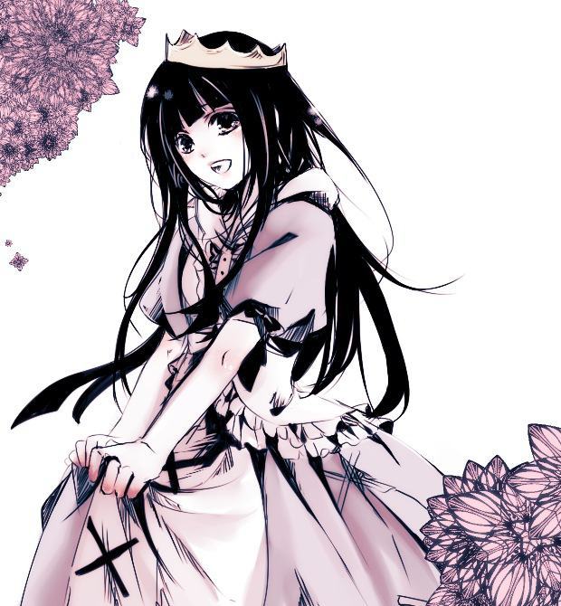 Vẽ anime công chúa đội vương miện rất xinh đẹp