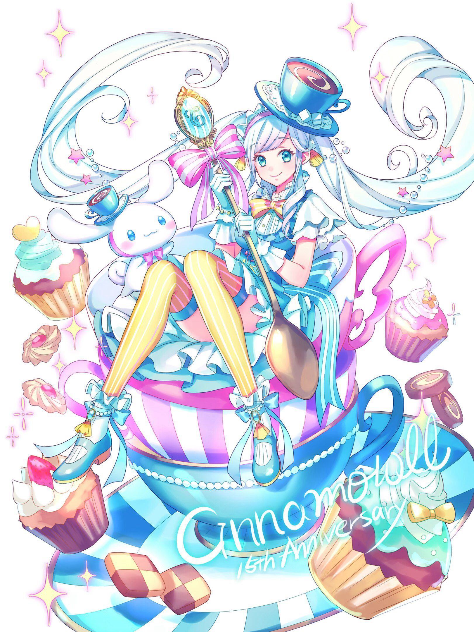 Tranh công chúa kẹo ngồi trên bánh kem