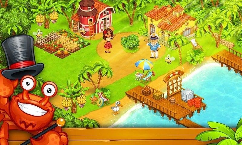 Farm Island Hay Bay City Paradise mod miễn phí