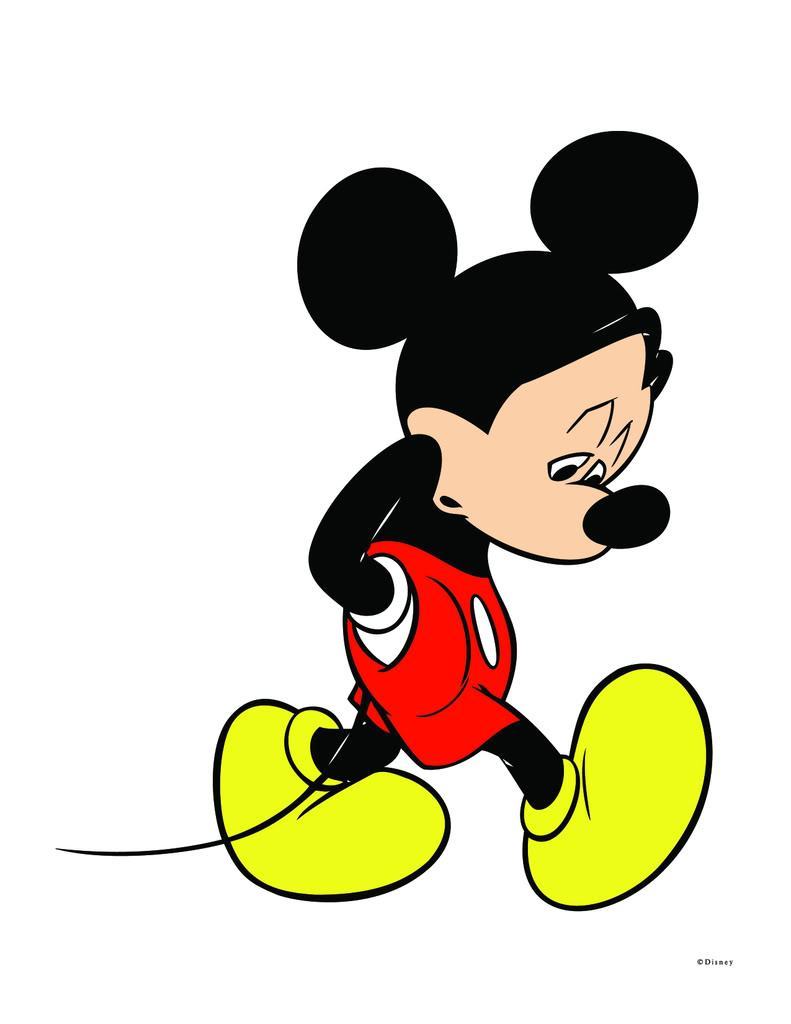 Hình ảnh hoạt hình Mickey buồn