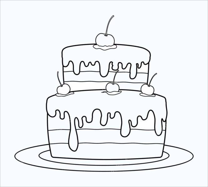 Tranh tô màu bánh sinh nhật cho bé tập tô màu (13)