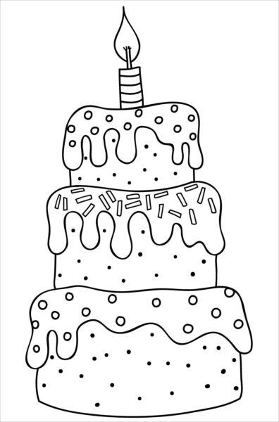Tranh tô màu bánh sinh nhật cho bé tập tô màu (35)
