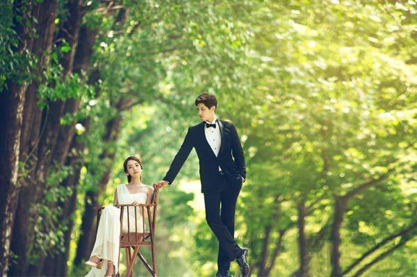 Ảnh cưới đẹp của cặp đôi theo phong cách Hàn Quốc