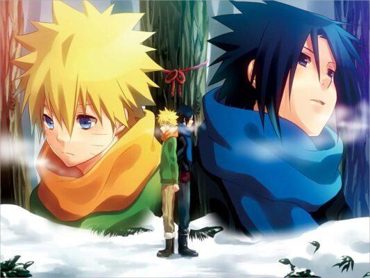 Hình nền Sasuke và Naruto