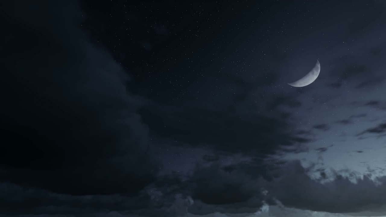 Hình ảnh đẹp về bầu trời đêm trăng sáng