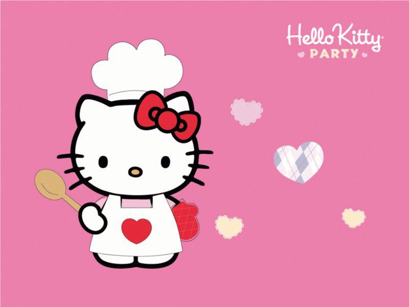 Hình ảnh Hello Kitty làm đầu bếp