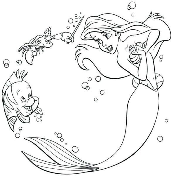 Trang màu công chúa Ariel