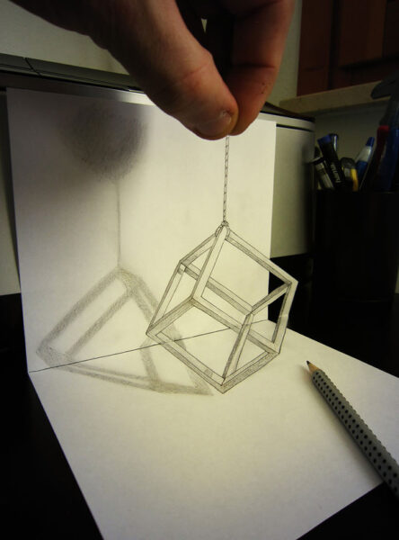vẽ 3D bằng bút chì